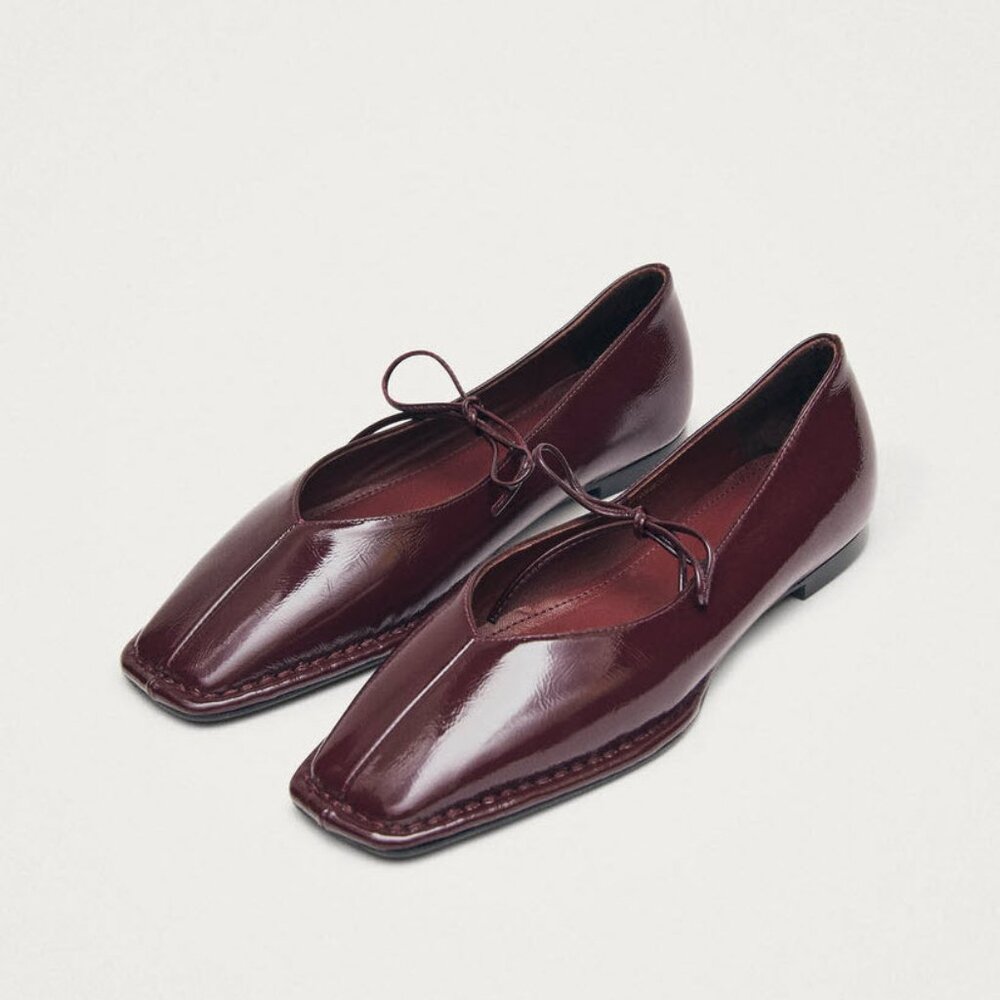 ALOHAS Sway Square Toe Ballet Flats Sz  EU40/US9-9.5 - Picture 2 of 16